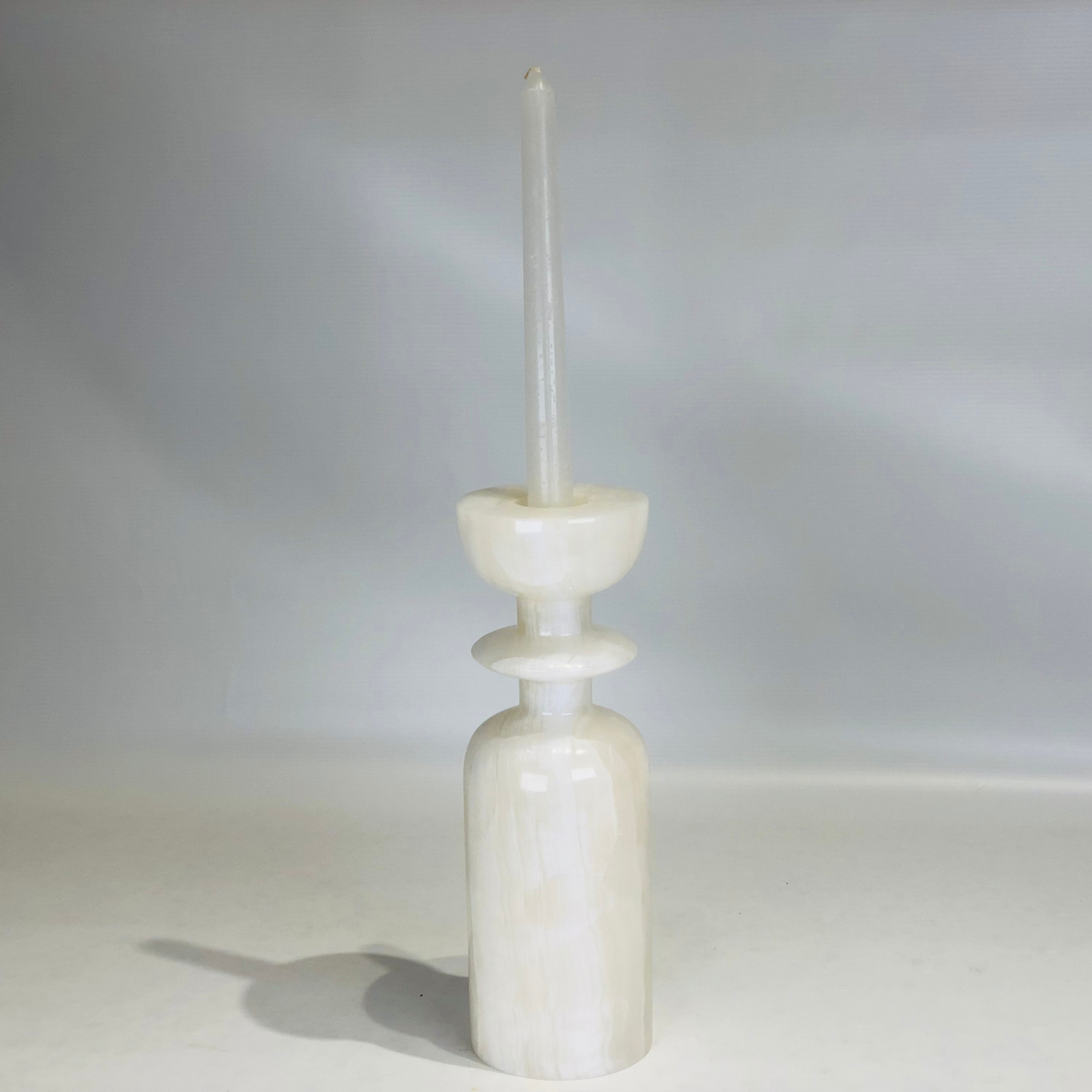 Collared Candle Stand - Onyx