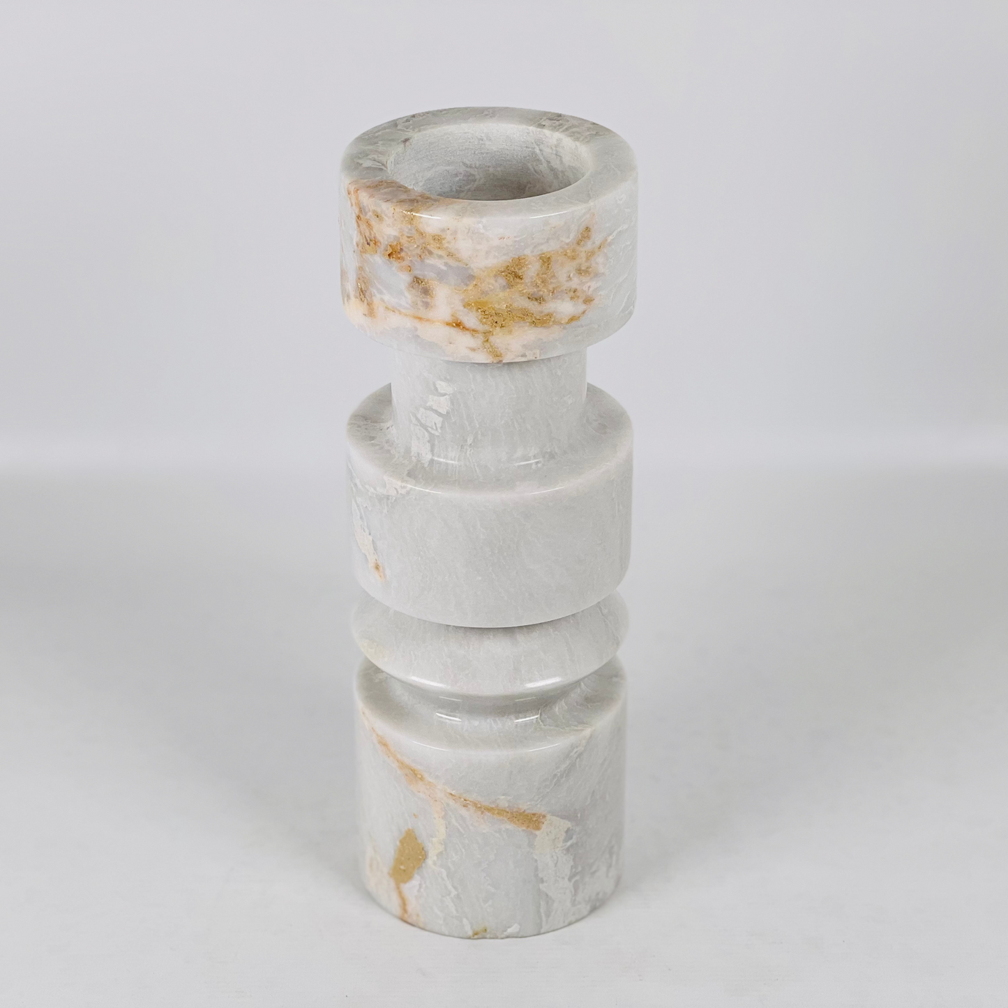 Modular Ringed Candle Stand - Gray