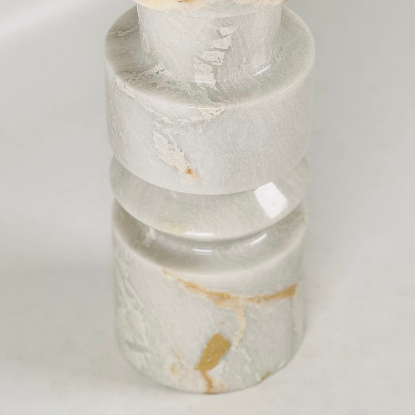 Modular Ringed Candle Stand - Gray
