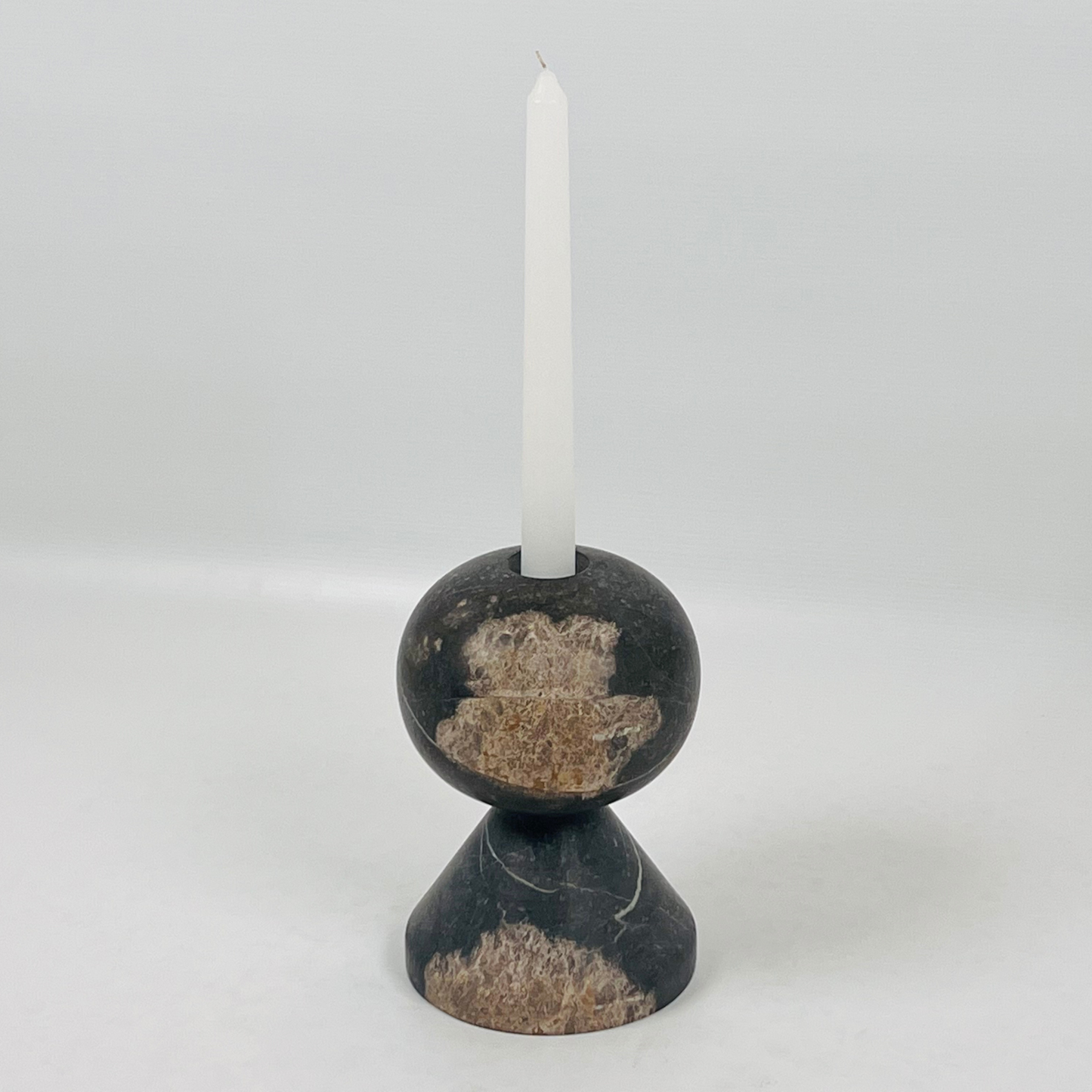 Knob Candle Stand - Black
