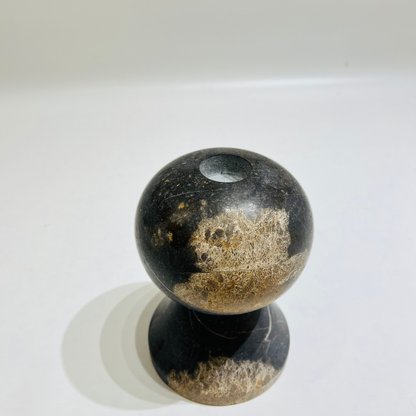 Knob Candle Stand - Black
