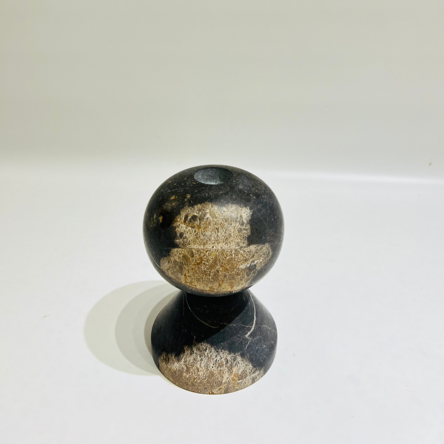 Knob Candle Stand - Black