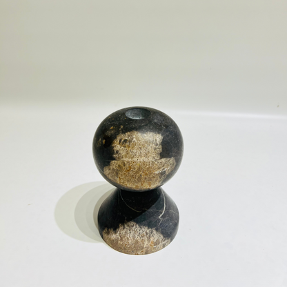 Knob Candle Stand - Black