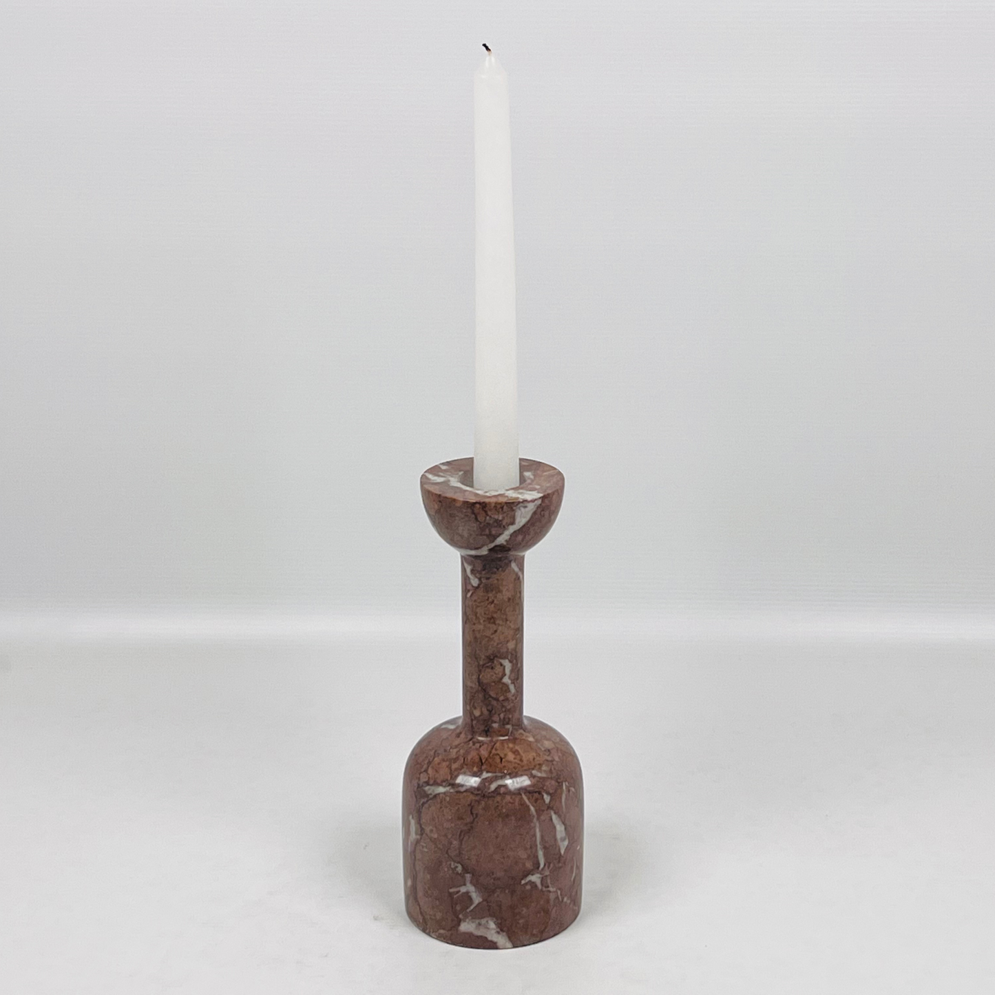 Stemmed Cup Candle Stand - Cherry