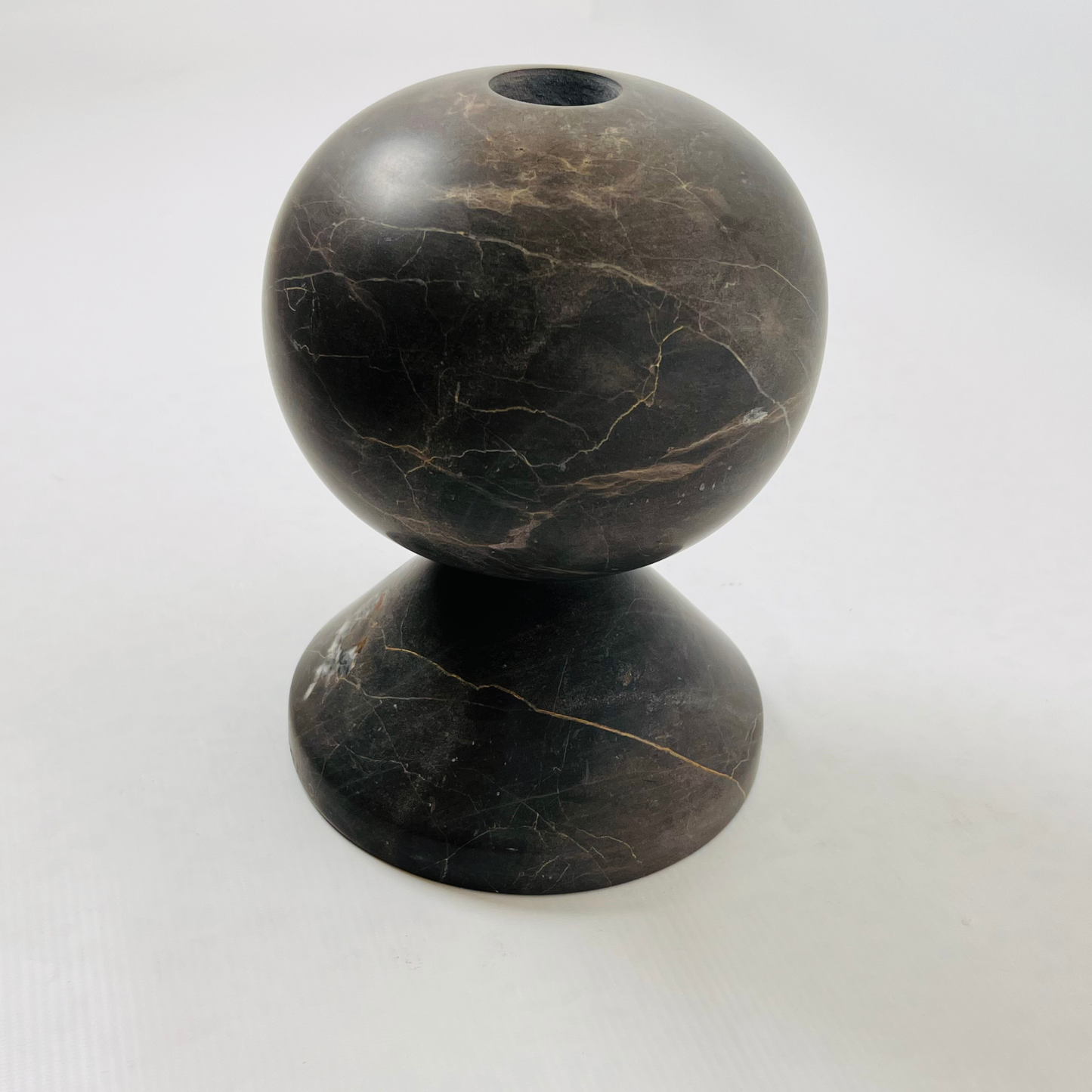 Knob Candle Stand  - Black