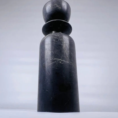 Collared Candle Stand - Black