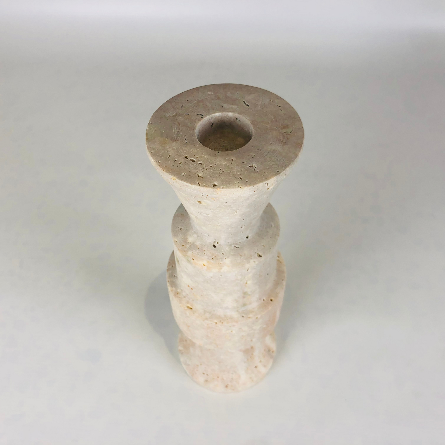 Tiered Candle Stand - Travertine