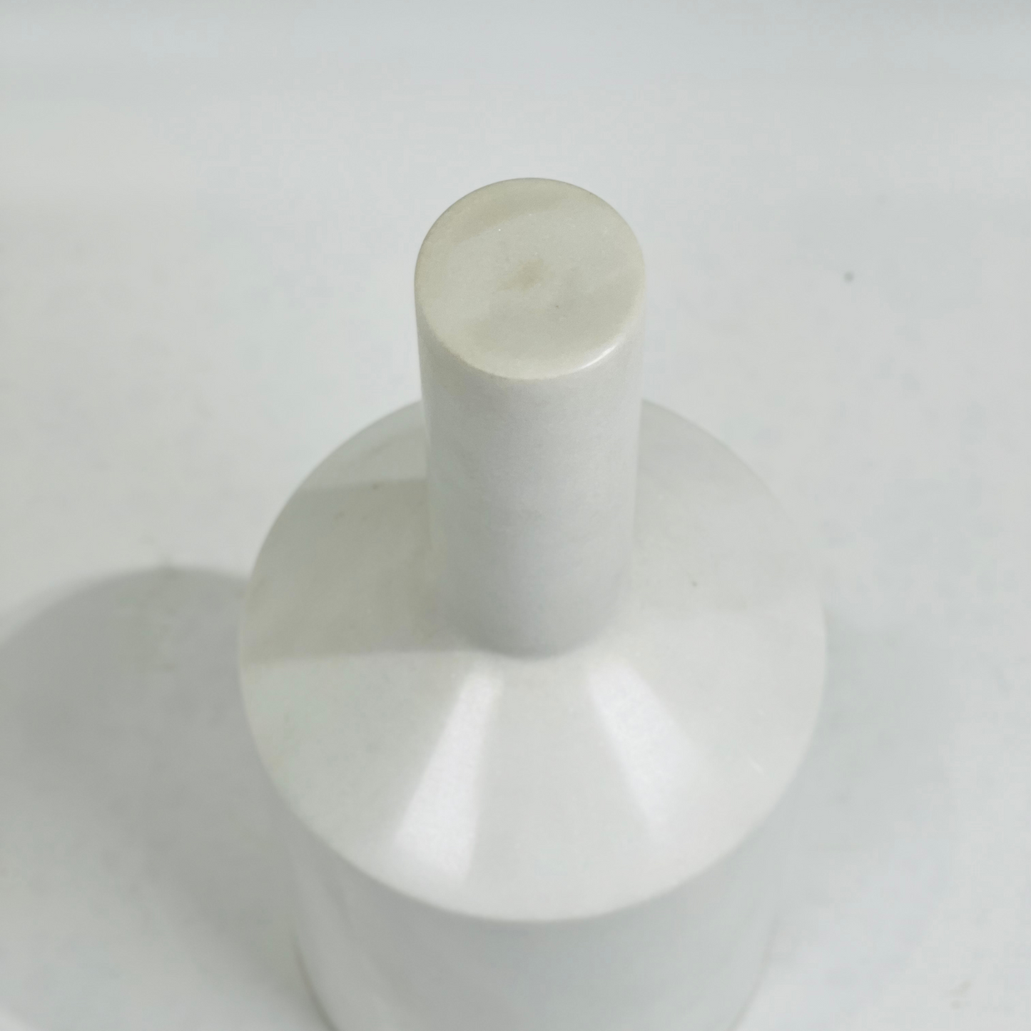 Funnel Neck Ornament Bottle - White