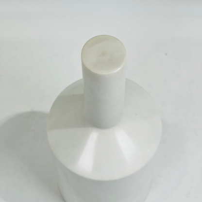 Funnel Neck Ornament Bottle - White