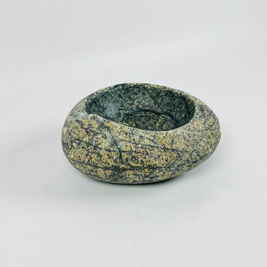 Dark Green Speckled Bowl