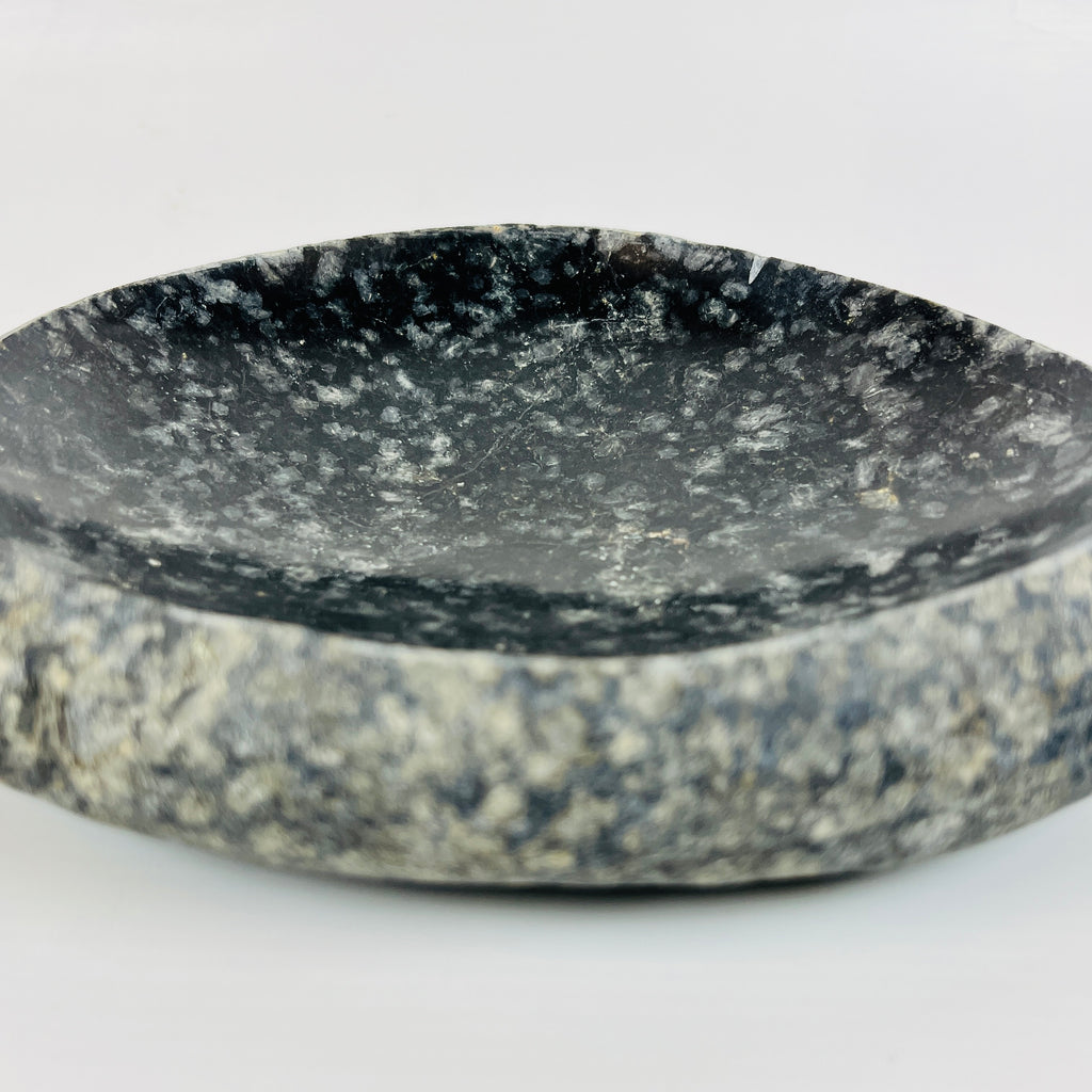 Deep Black Spotted Bowl