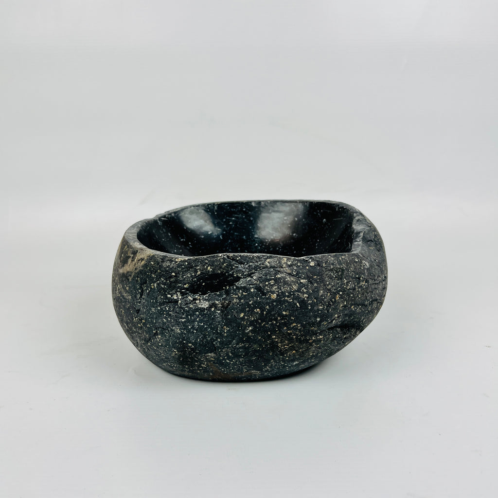 Deep Black Sparkled Bowl