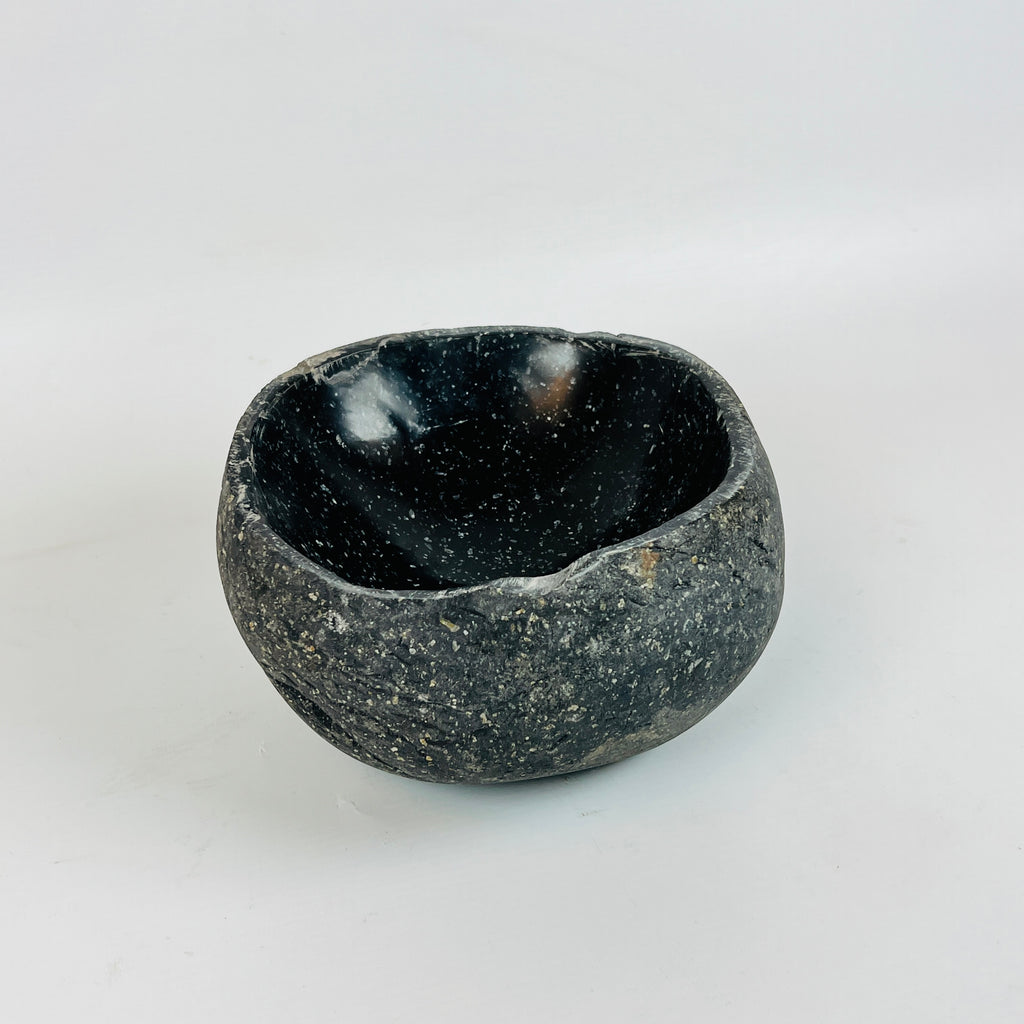 Deep Black Sparkled Bowl