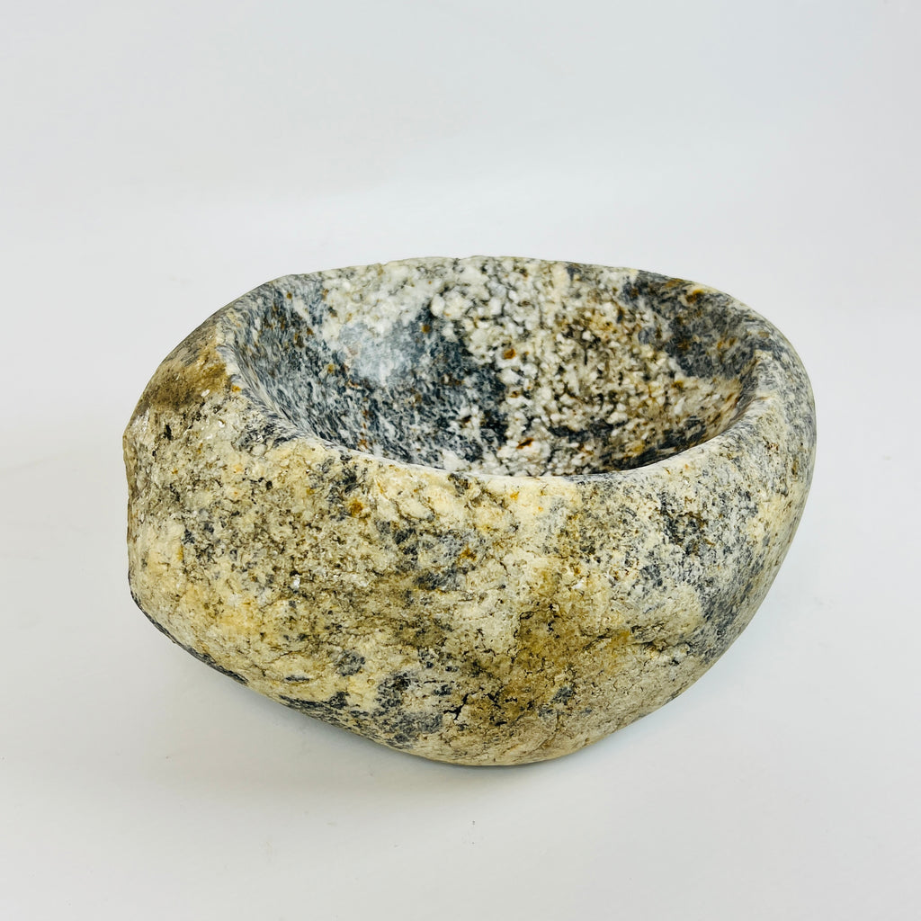 Grey Marked Speckled Bowl