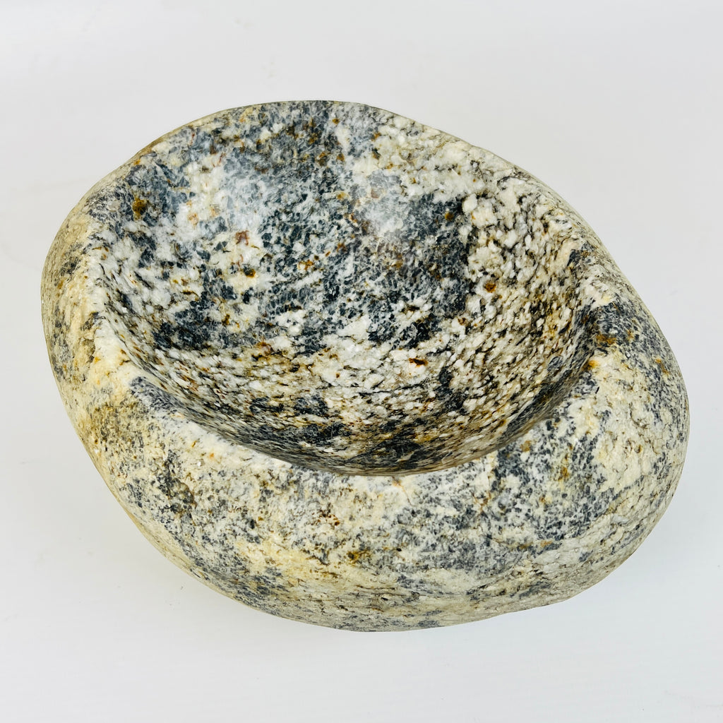 Grey Marked Speckled Bowl