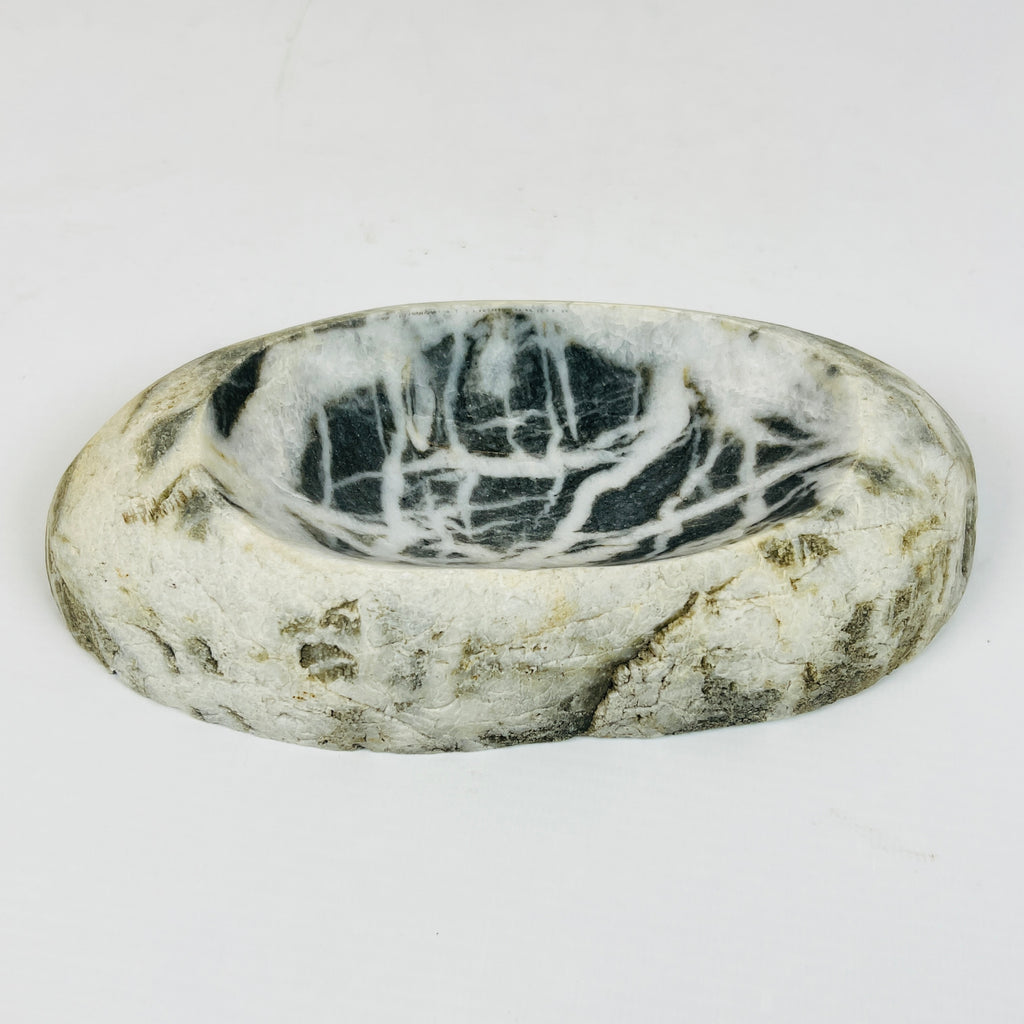 River Stone Black Webbed Soap Dish