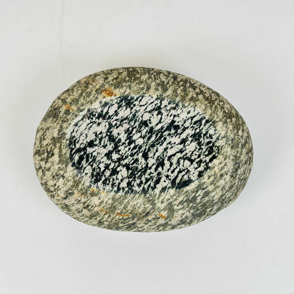 River Stone Black And White Grazed Soap Dish