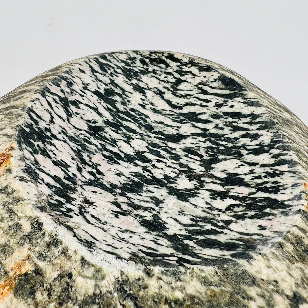 River Stone Black And White Grazed Soap Dish