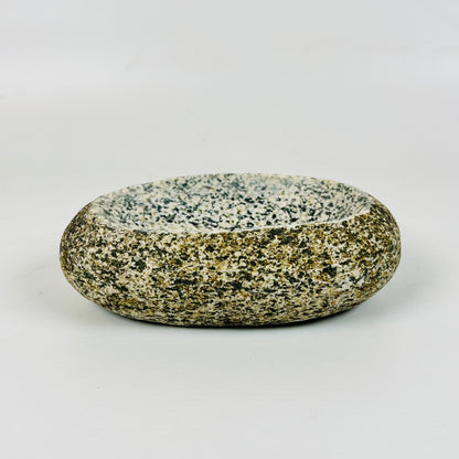 Coconut Spotted Soap Dish - Riverstone