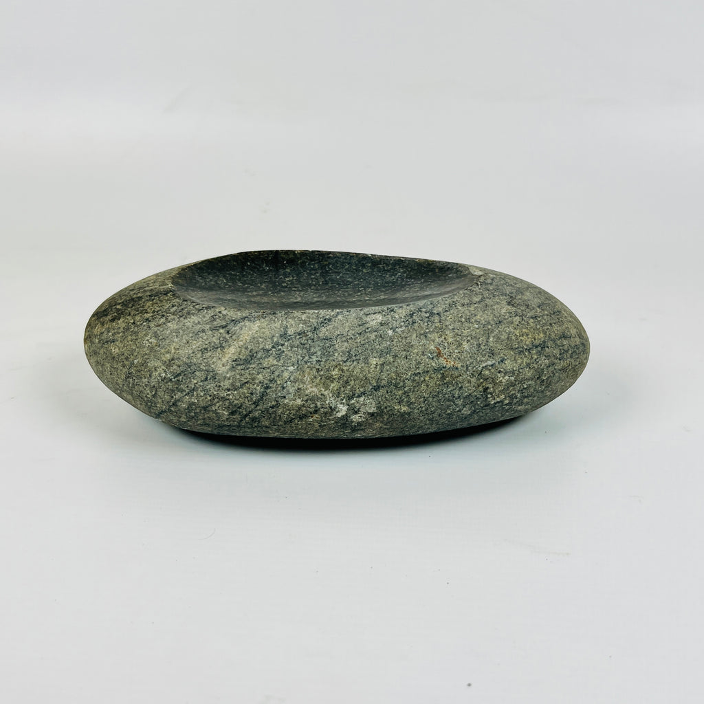 Riverstone Stone Deep Blue Specked Soap Dish