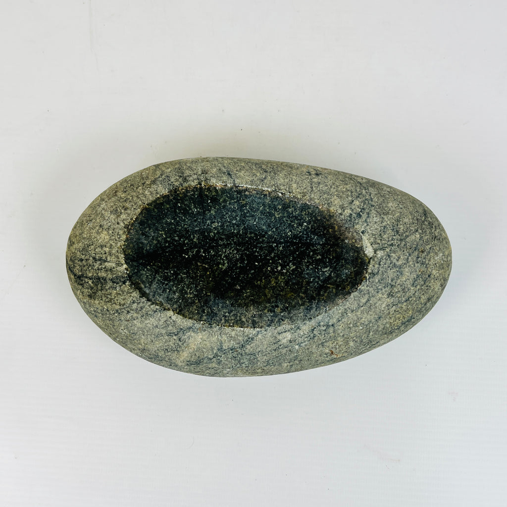 Riverstone Stone Deep Blue Specked Soap Dish