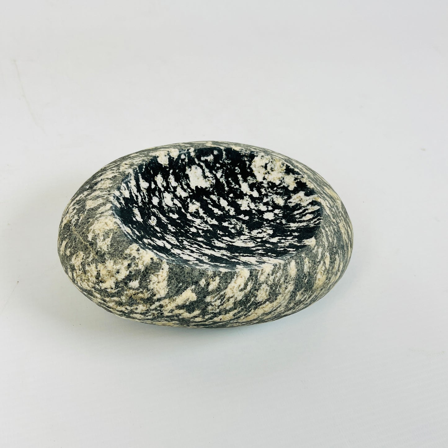 White Splotched Soap Dish - Riverstone