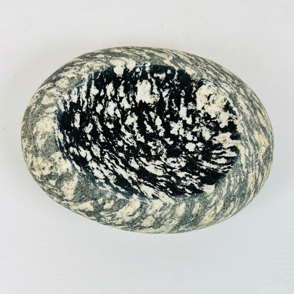 White Splotched Soap Dish - Riverstone