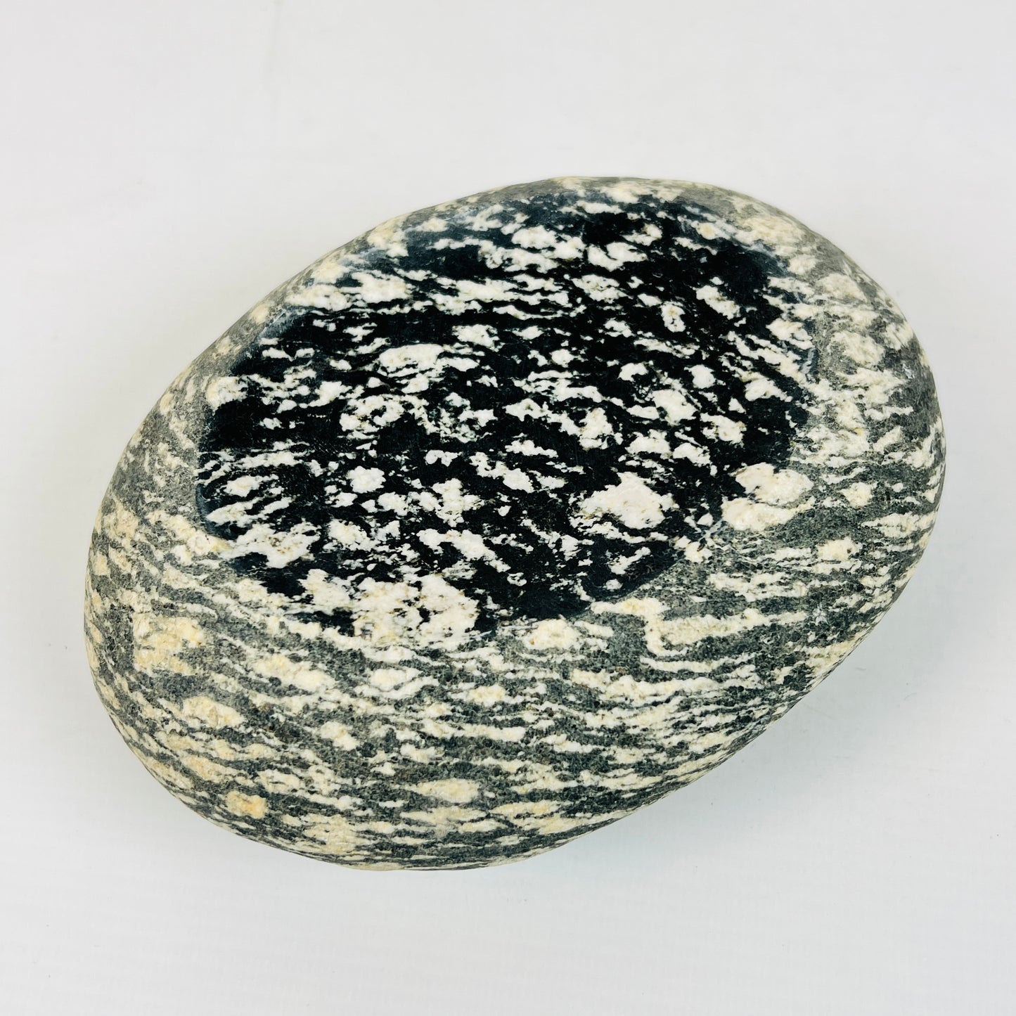 White Splotched Soap Dish - Riverstone