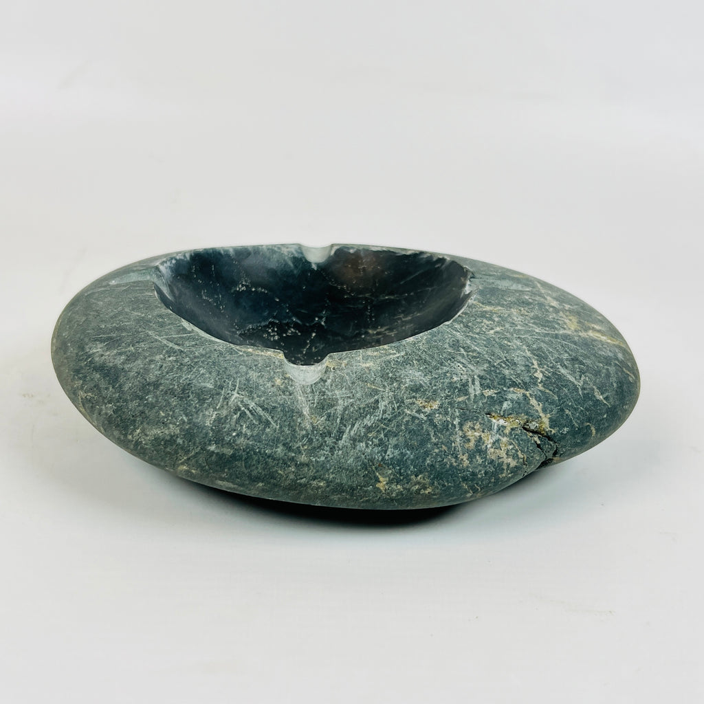 River Stone Deep Blue Grazed Ash Tray