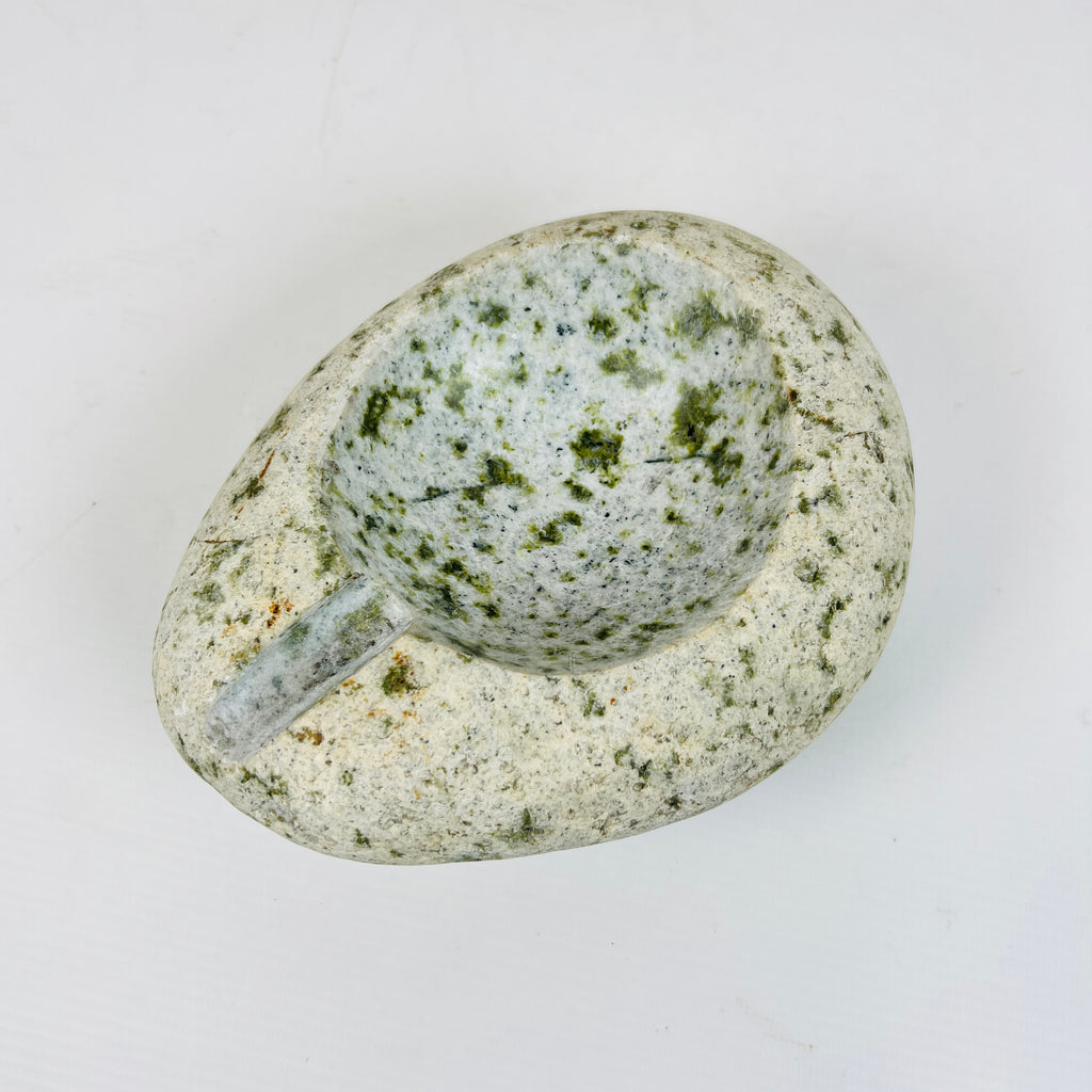 River Stone Spotted Eggshell Ash Tray