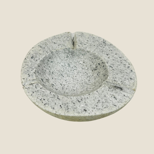 Light Grey Grained Ash Tray - River Stone