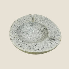 Light Grey Grained Ash Tray - River Stone