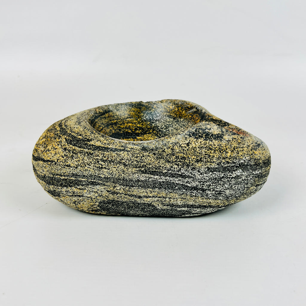 River Stone Mustard Grained Ash Tray