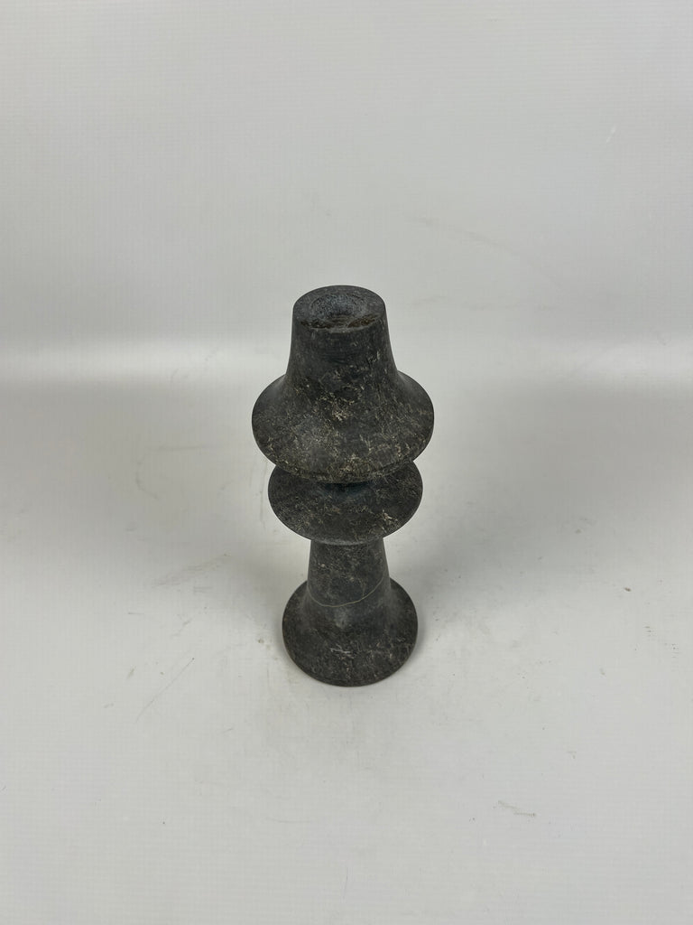 Chess Piece Black Marble Candle Stand