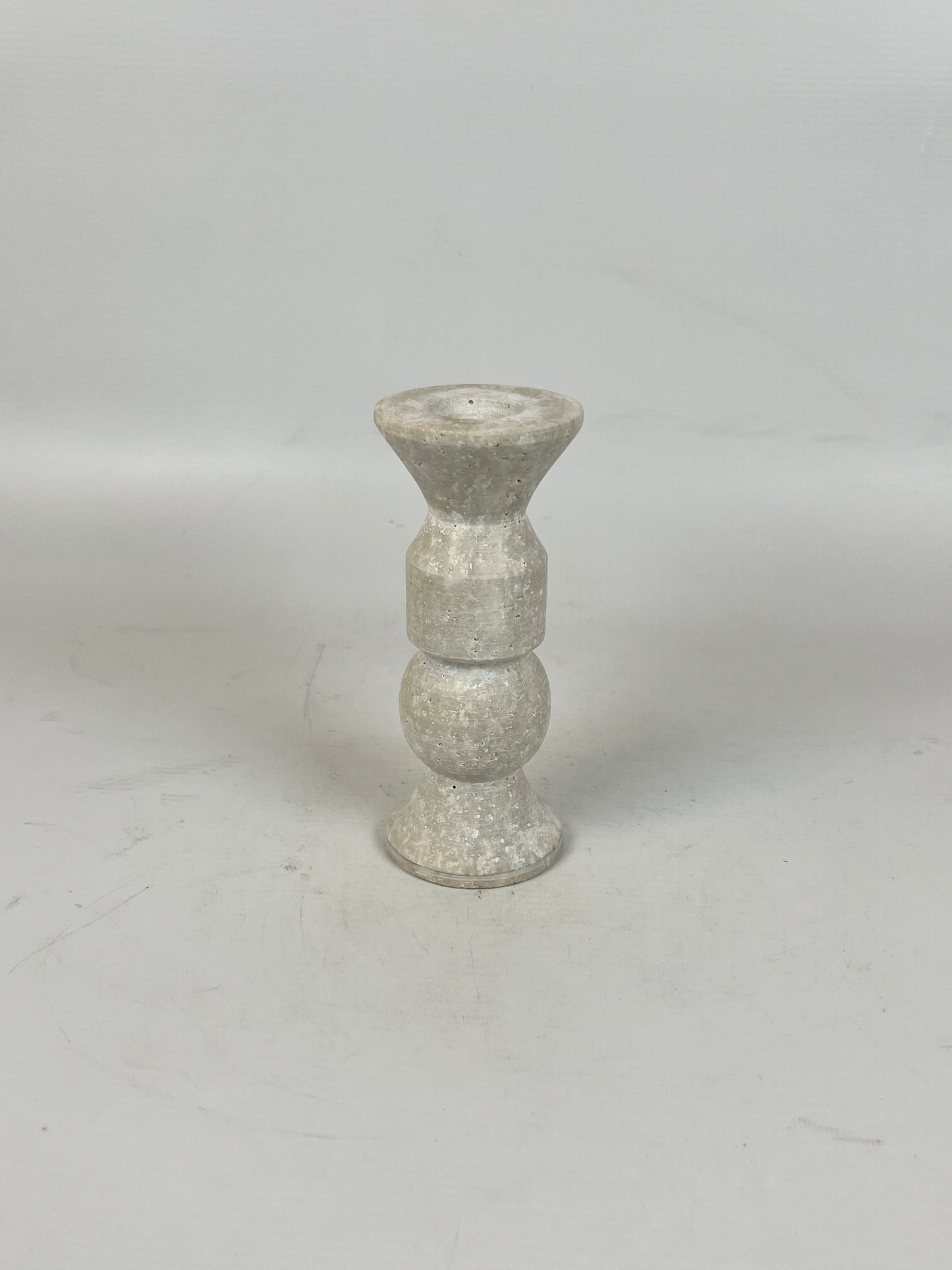 Tiered Candle Stand  - Travertine