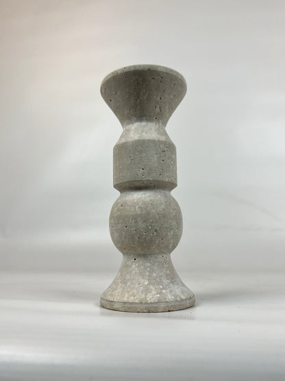 Tiered Candle Stand  - Travertine