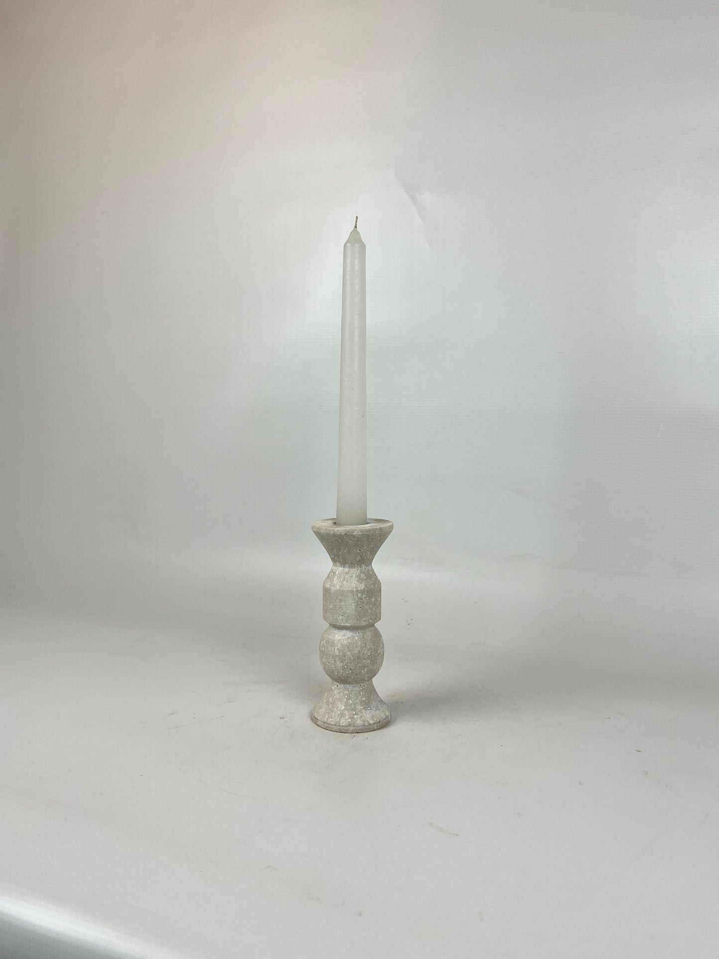 Tiered Candle Stand  - Travertine
