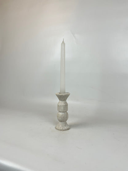 Tiered Candle Stand  - Travertine