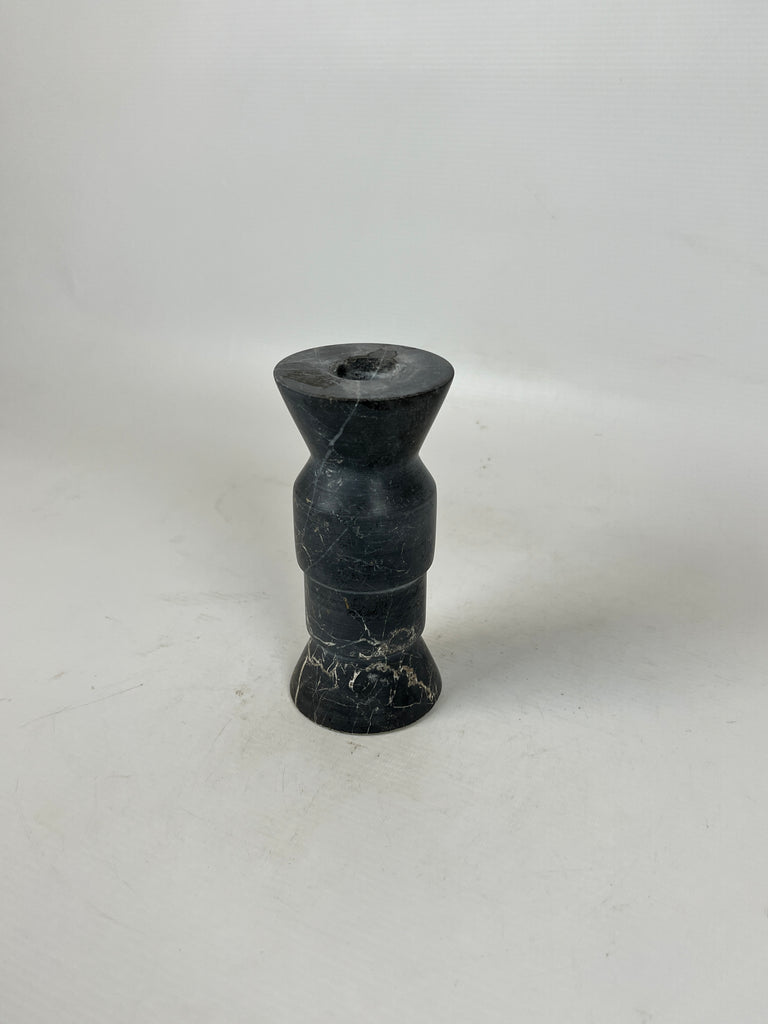 Pawn Marble Black Candle Stand