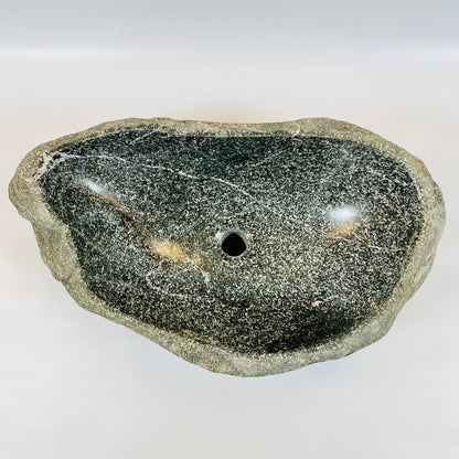 White Lined Sink - River Stone