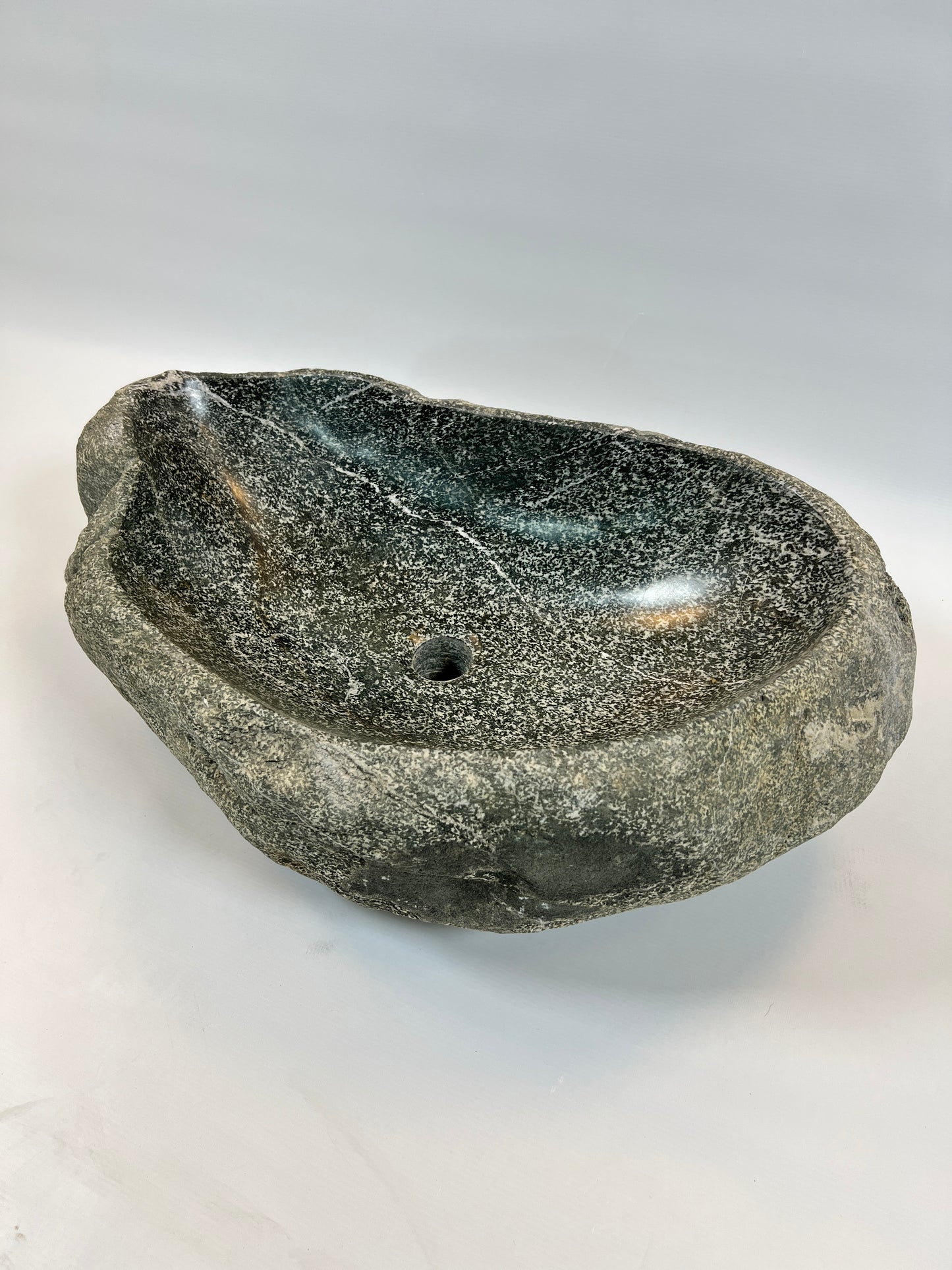 White Lined Sink - River Stone