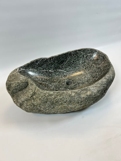 White Lined Sink - River Stone