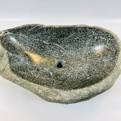 White Lined Sink - River Stone