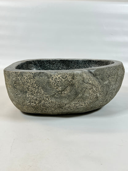 Black Splashed  Sink - River Stone