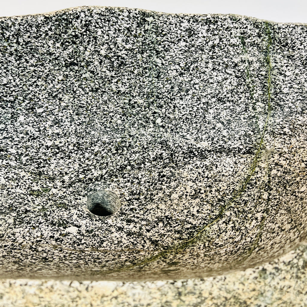 Grey Speckled River Stone Sink