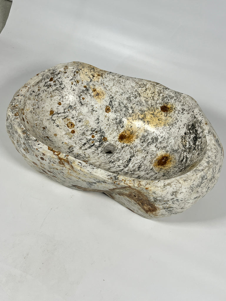 Honey Spotted River Stone Sink