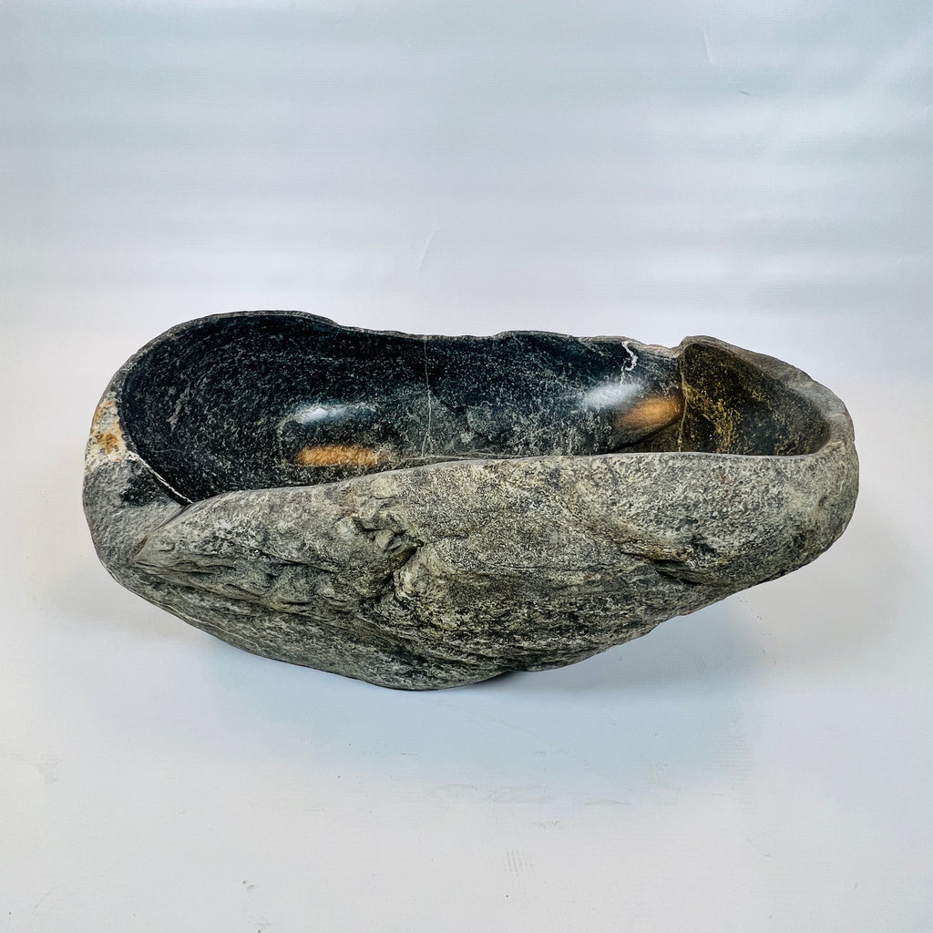 Honey Marked River Stone Sink