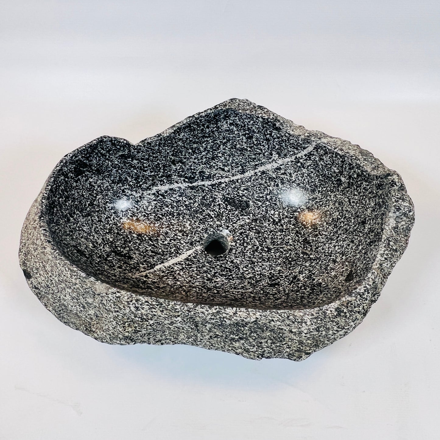 Salt And Pepper Lined Sink - River Stone
