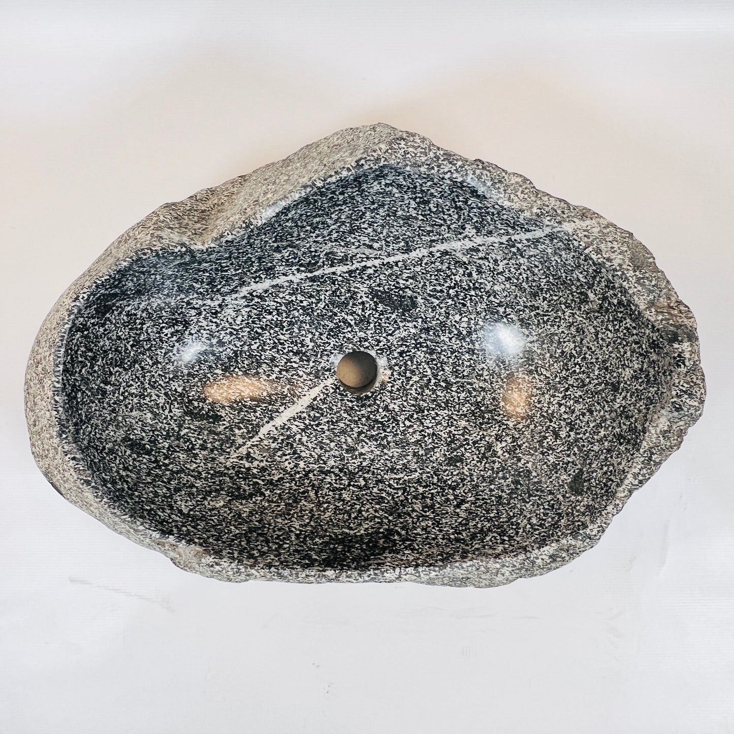 Salt And Pepper Lined Sink - River Stone
