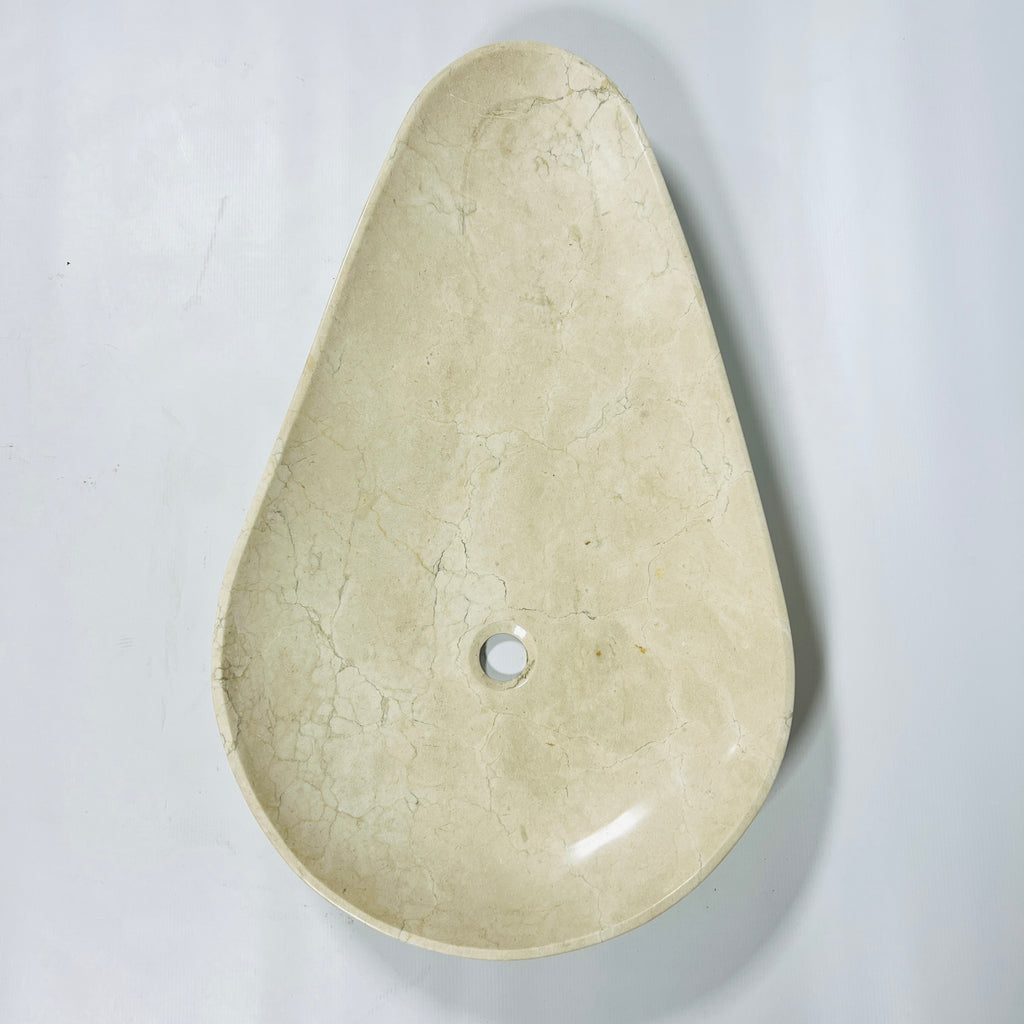 Tear Drop Sand Marble Sink